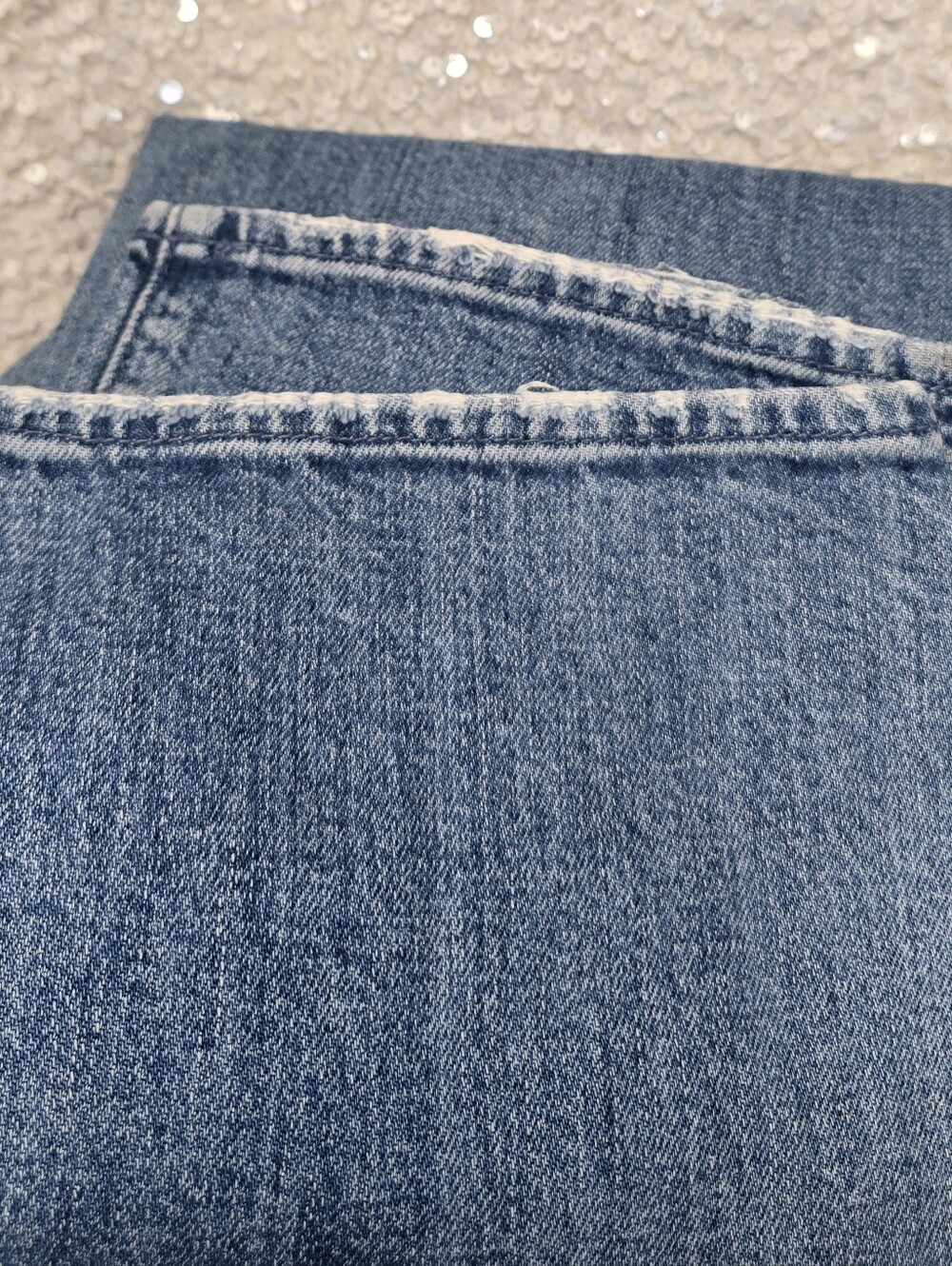 MOTHER Superior The Ditcher Crop Jeans Running With Scissors Button Fly Size 26 - Picture 11 of 11
